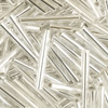 10g. Glasstifte ~20x2,5mm mit Silbereinzug